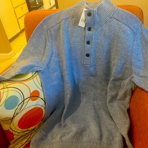 Men’s Gap sweater, blue, size L, new, tags-on!